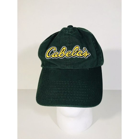 Cabelas Baseball Hat Strapback Adjustable One Sz Worlds Foremose Outfitter EUC - Picture 1 of 4